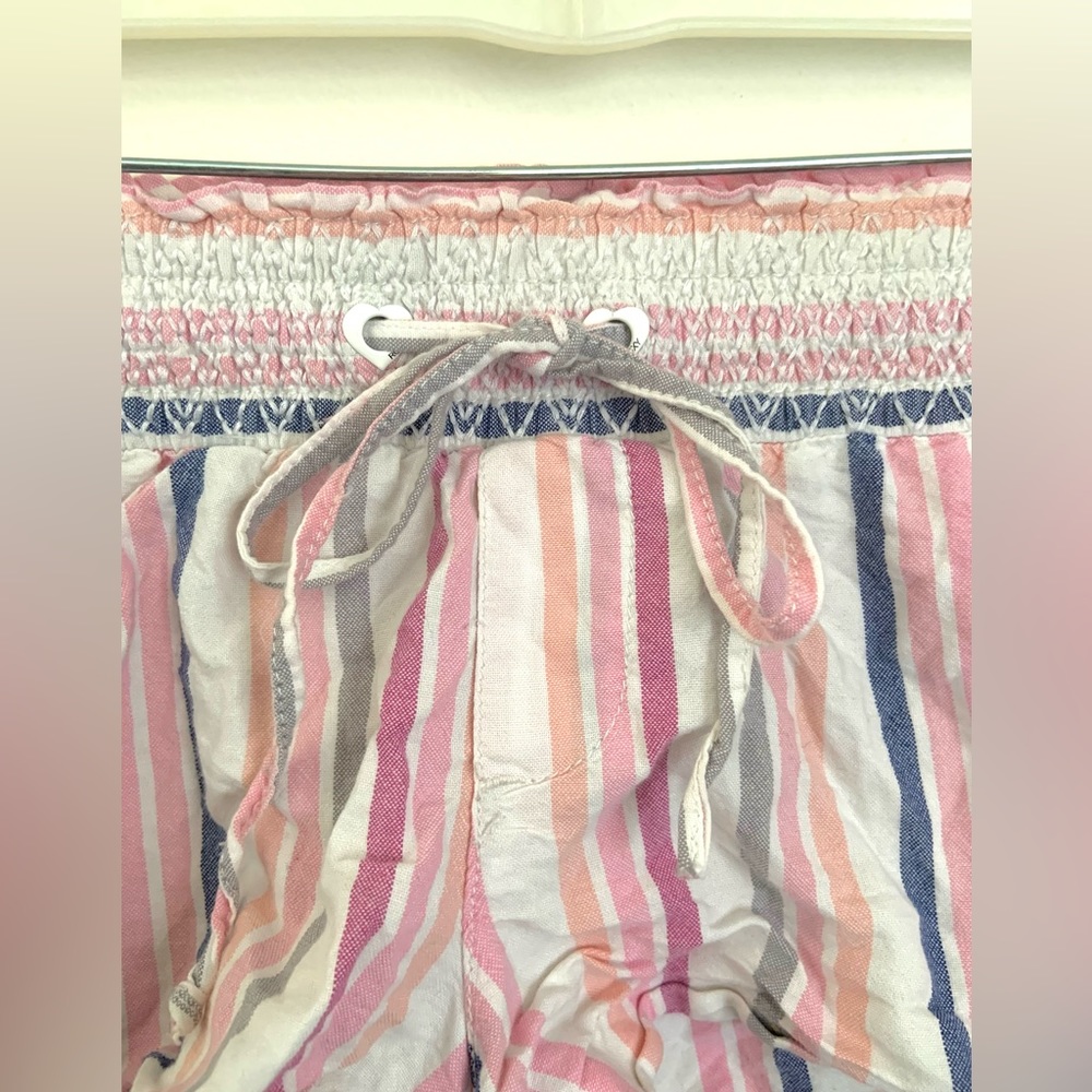 Vintage Y2K Striped Roxy Micro Shorts - Picture 2 of 5